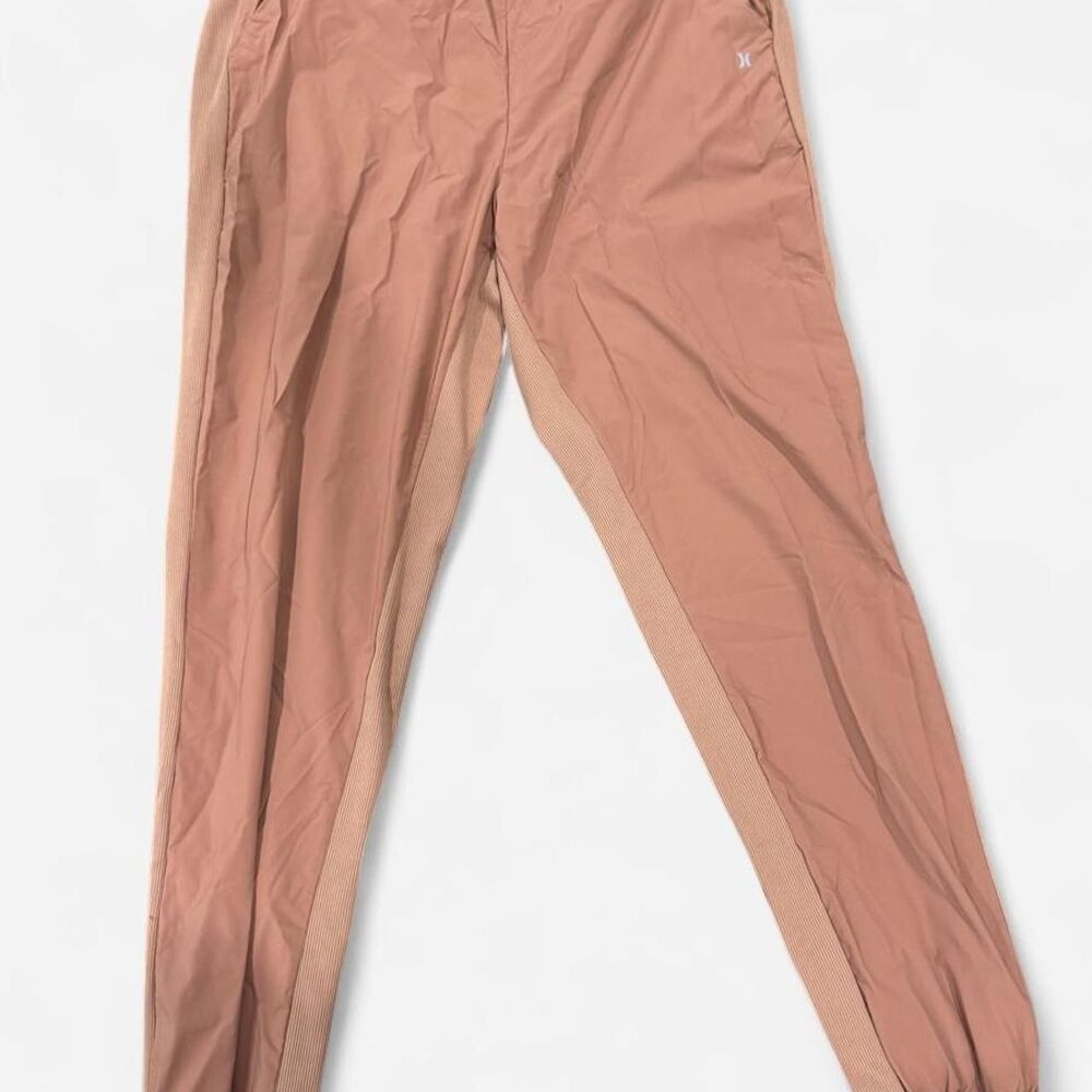 Hurley Women's Pink and Tan Joggers-tracksuits